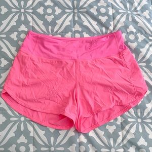 Lululemon Speed Up 4” Shorts Size 6 Hot Pink